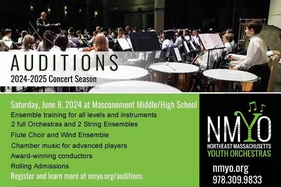 Northeast Massachusetts Youth Orchestras: Excel Through Music Auditions for the kids on the North Shore and its vacinity.