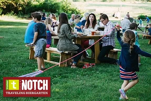 Come to the Notch Brewery Biergarten at the Trustees of Reservations' Stevens Coolidge Estate in North Andover