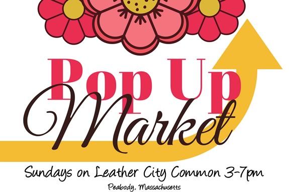 The Peabody Pop-up market happens weekly in Peabody Massachusetts on the Leather City Common