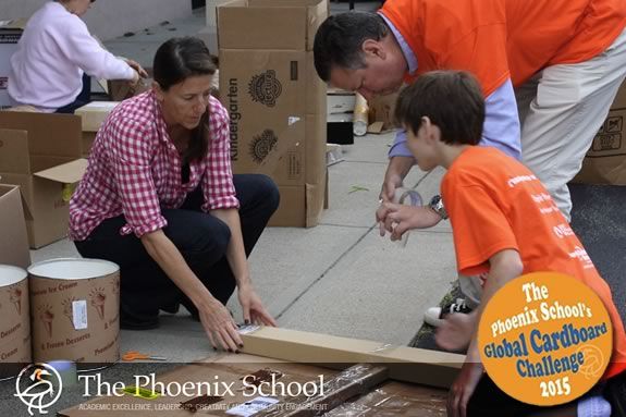 Take the Carboard Challenge in Salem Ma with the Phoenix School and Imagination Foundation!