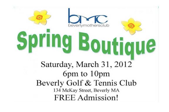 Beverly Mothers Club Spring Boutique Beverly Mothers Club Spring Boutique