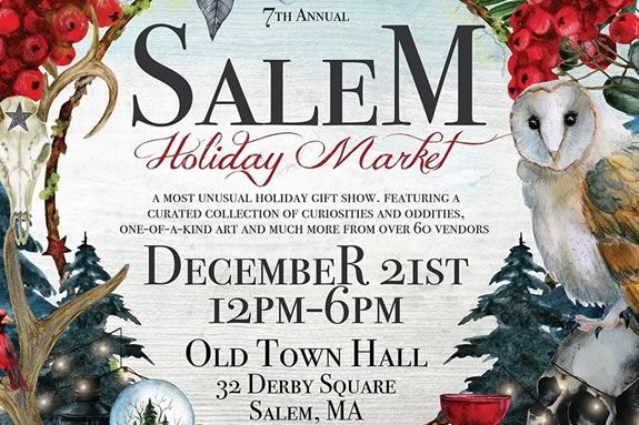 Find unique arts, crafts and gifts at the Holiday Market in Salem, Massachusetts