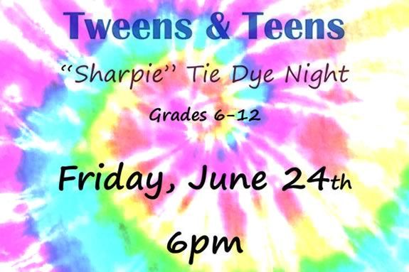 Teens and Tweens are invited top make their own sharpie tie dyes at the TOHP Library in Essex Ma!