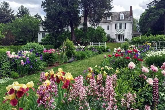 Story Hour in the garden at the Trustees of Reservations Stevens-Coolidge House in North Andover 