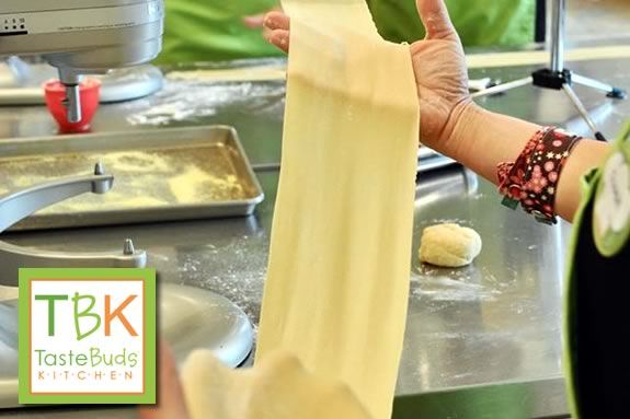 Hand-made pasta workshop at Taste Buds Kitchen in Beverly Massachsuetts!