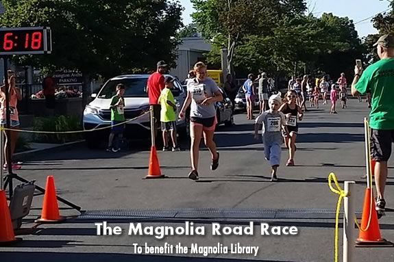 The Annual Magnolia Road Race and Fun Run benefits the Magnolia Library!