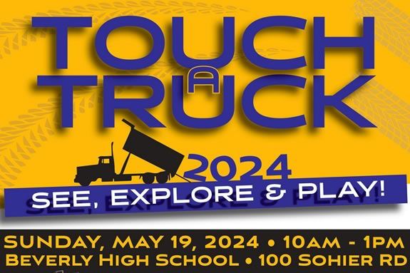 The Annual Touch-a-Truck event is hosted at the Beverly High School Massachusetts