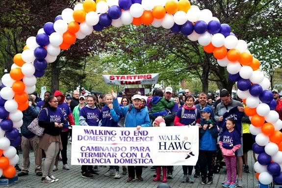 The annual walk for HAWC in Salem Massachusetts is a major fundraiser for the organization! 