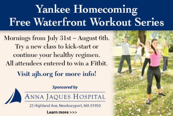 Free workout classes on the Newburyport waterfront throughout the week