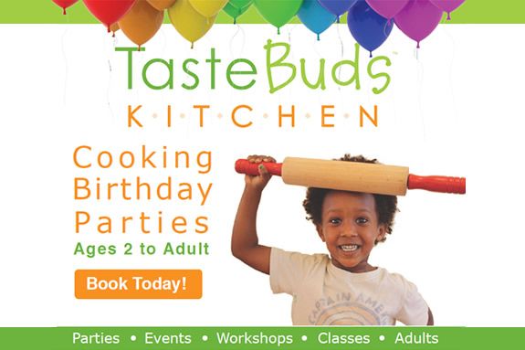 Taste Buds Kitchen in Beverly MA. Cooking classes and birthday parties for kids and adults.