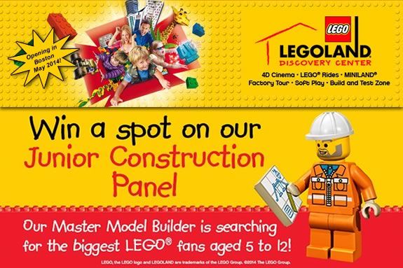 Kid ages 5-12 are eligible to be LEGO Ambassadors in Boston Massachusetts! 