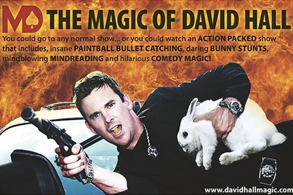 David Hall mixes magic and comedy to keep the crowd engaged and laughing! 