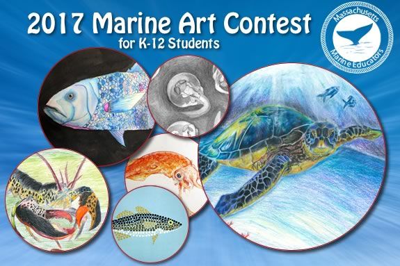 Kids of all ages are invited to enter the 2017 Massachusetts Marine Educator's Marine Art Contest!