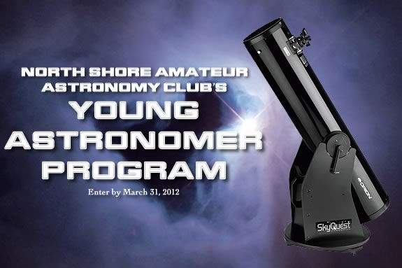 The Young Astronomers Program is sponsored by North Shore Amateur Astronomy Clu 