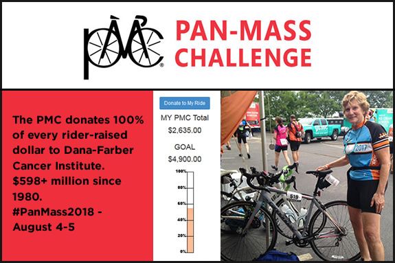 Pan Mass Challenge rider Nancy Forristall needs our support. Donate today!