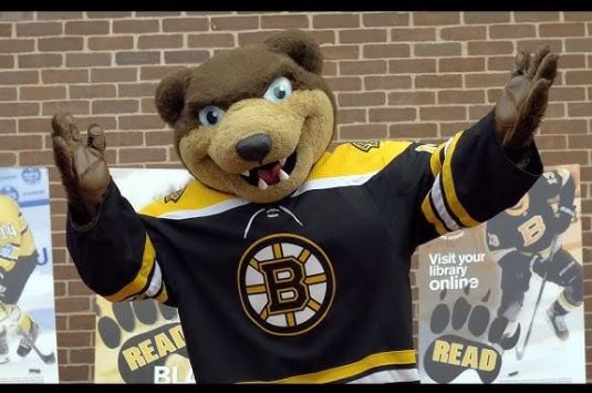 Dome to Sawyer Free Library in Gloucester Massachusetts for a Boston Bruins PJ Pep Rally!