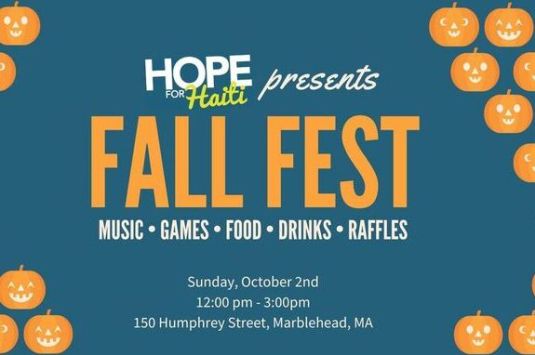Join a Fall Fest Fundraiser for Hope for Haiti in Marblehead at the Clifton Lutheran Church