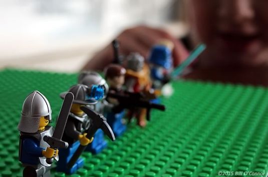 Kids are invited to a freestyle LEGO buiild session